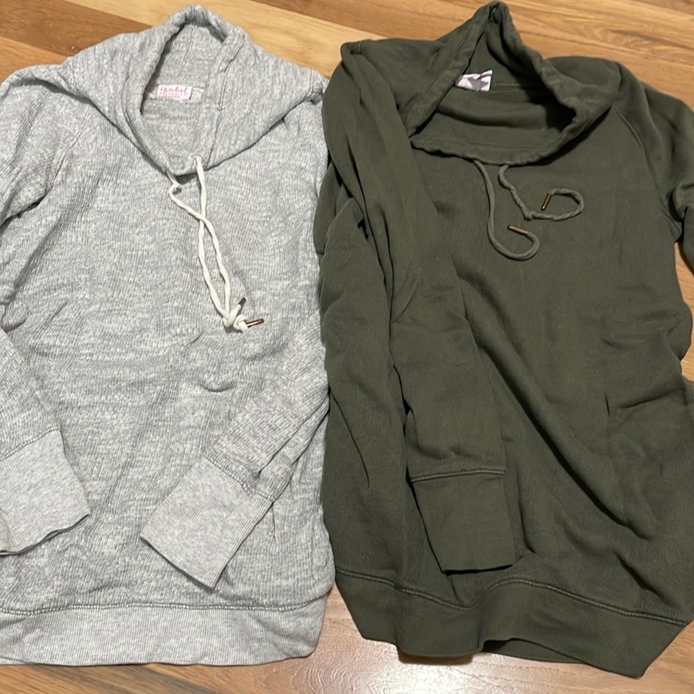 3/$20 - two Isabel maternity funnel neck sweatshirts sz M